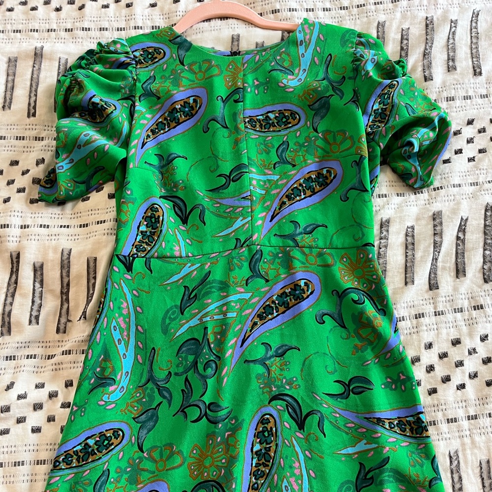 Green Paisley Zara dress